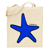Croatia Starfish Cotton Tote Bag