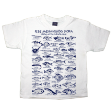 Fishes of the Adriatic Sea Kids T Shirt White