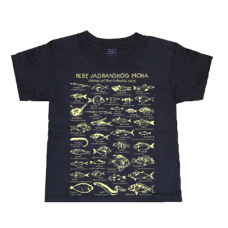 Fishes of the Adriatic Sea Kids T Shirt Navy