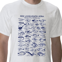 Fishes of the Adriatic Sea Adult T Shirt White