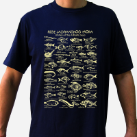 Fishes of the Adriatic Sea Adult T Shirt Navy