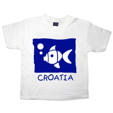 Croatia Fish Kids T Shirt