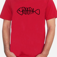Croatia Fishbone Adult T Shirt Red