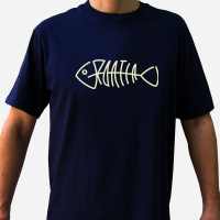 Croatia Fishbone Adult T Shirt Navy